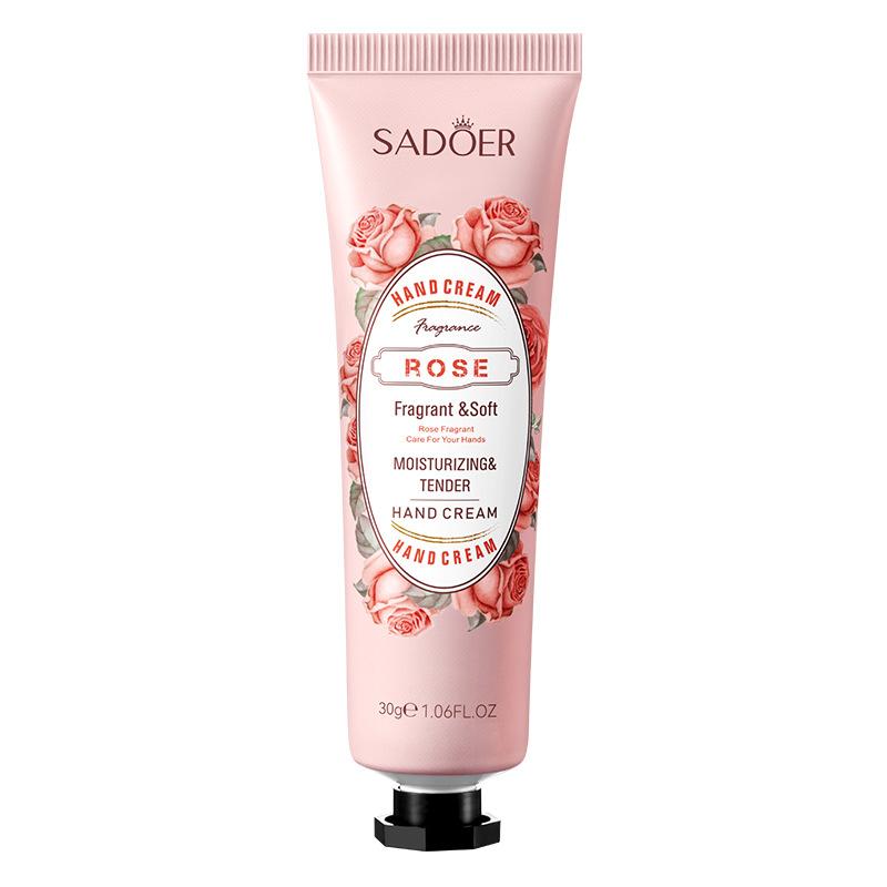 GOOD [Luxury Gift 1] Random Fruit Fragrance, Fruit Hand Cream SADOER Rose Chamomile Hand Cream 30g 5