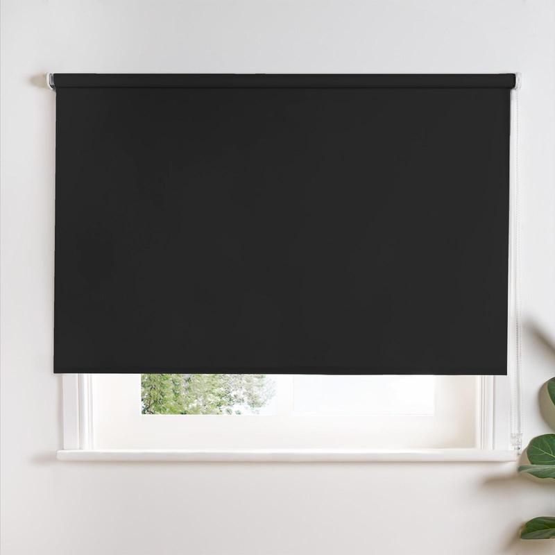 OHS Roller Blind Easy Fit Fabric Thermal Blackout Window 0