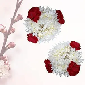 Wedding Gajra, Scrunchie Gajra Bracelet, Hand Gajra, Indian Wedding Floral Jewelry Gajra, Mogra Gajra, Elastic Gajra for Hair 0