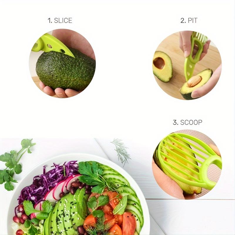 Product Introduction of 3-in-1 Avocado Slicer Peel Core and Slice Hass Avocados Effortlessly 4