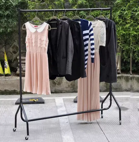 5x4ft Heavy Duty Garment Rail Hanging Clothes Home Portable Retail Display Stand 4