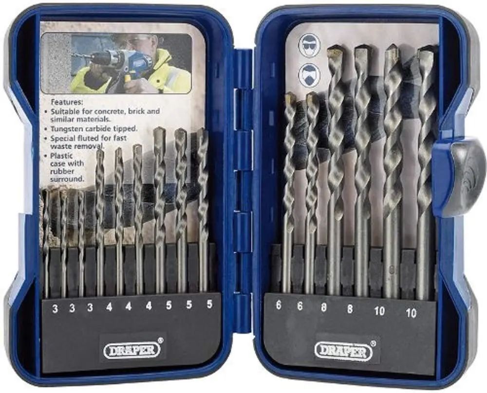 Masonry Drill Bit Set - 15Pcs - 18550