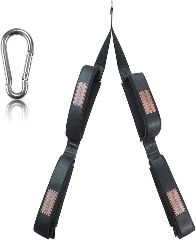 Triceps Rope Gym Cable Machine Attachments with Carabiner Anti-Slip Long Triceps Strap 2 Loops Neoprene Handles Pulldown Rope for Pushdowns Face Pulls Crunches Overhead Extensions Biceps Curl 3