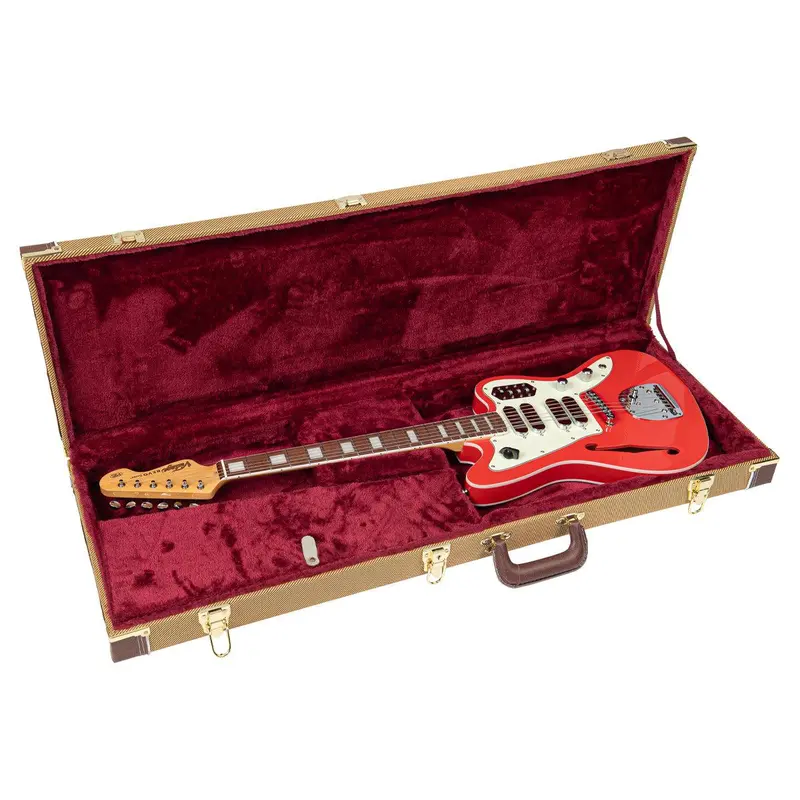 Vintage Deluxe Electric Guitar Tweed Case 1