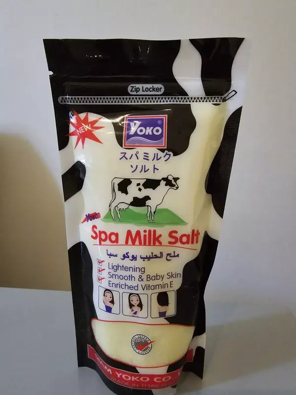 YOKO Milk Spa Salt Whitening Moisturizing Exfoliating Body Scrub 300g NEW Body Care Skin Care Skin Repair 3
