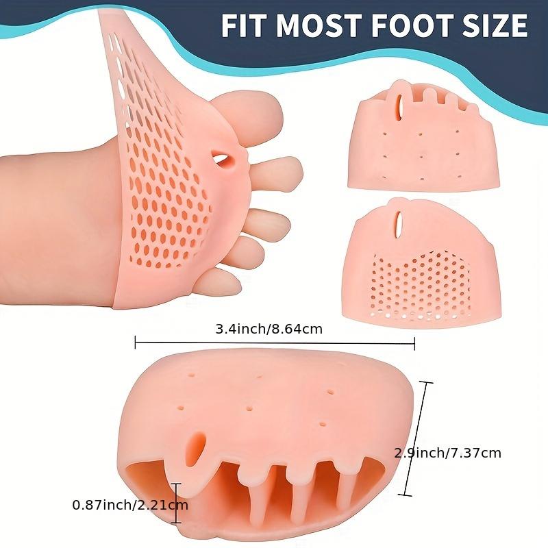 Silicone Gel Toe Separator Pads, 2pcs Set with Honeycomb Breathable Design, Universal Foot Care Toe Spacers for Men and Women, Comfortable and Durable, Latex-Free, Washable and Reusable 7