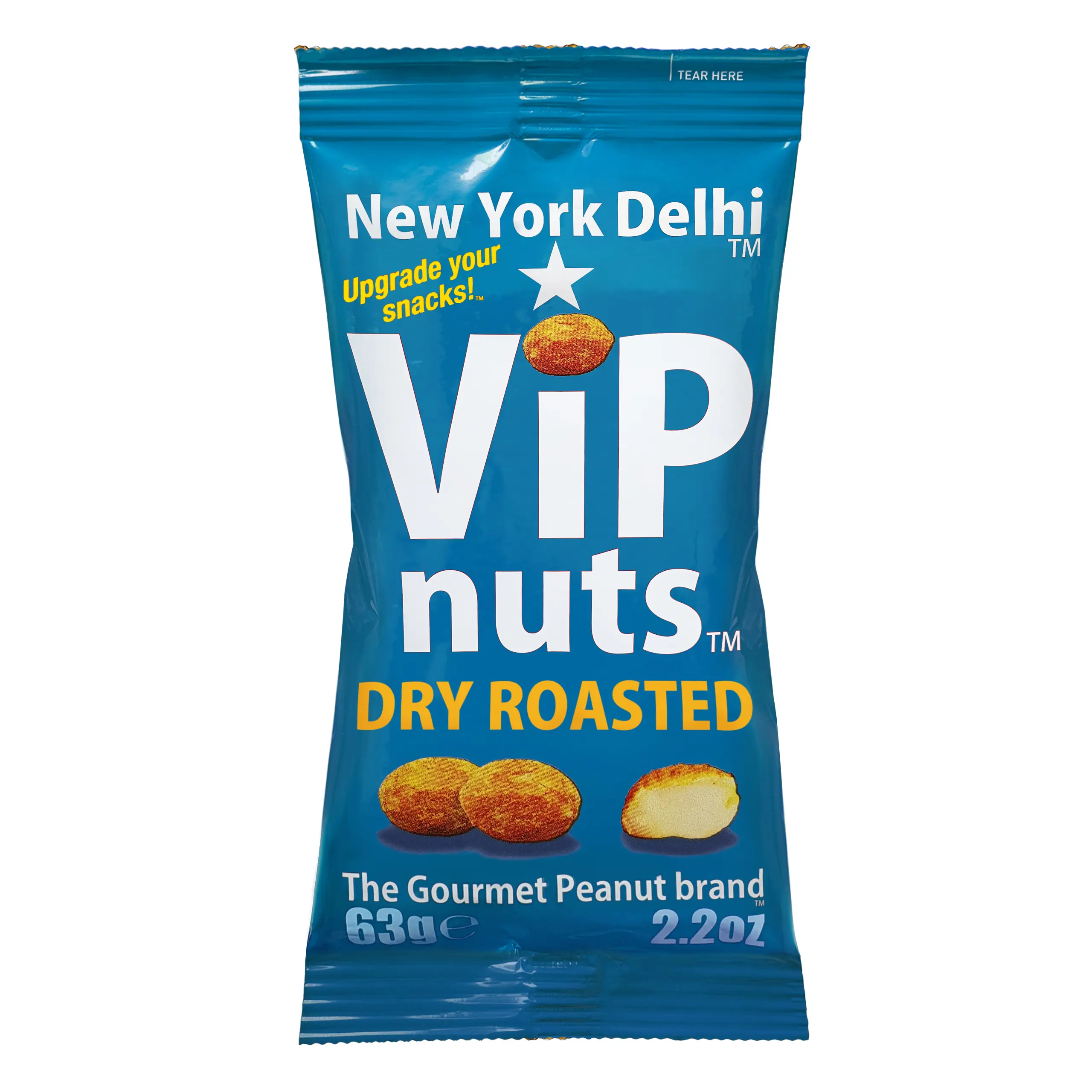 New York Delhi VIPnuts Dry Roasted Peanuts - High Protein Natural Snack