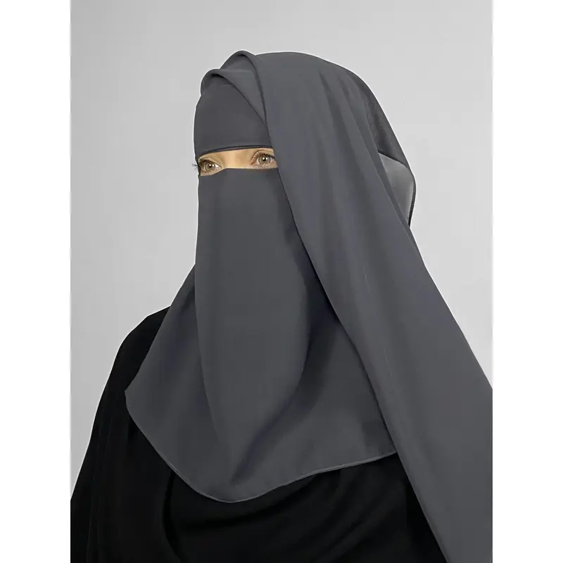 Short 2 Layer Niqab: No-Pinch 4