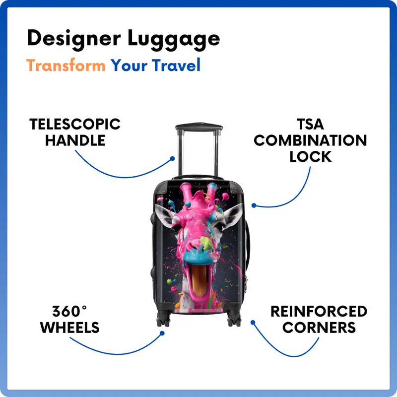 Hungarian Vizsla Dog Splashart Suitcase 2