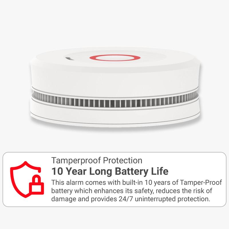 Standalone Smoke Alarm with 10 Years Tamper-proof Battery 4