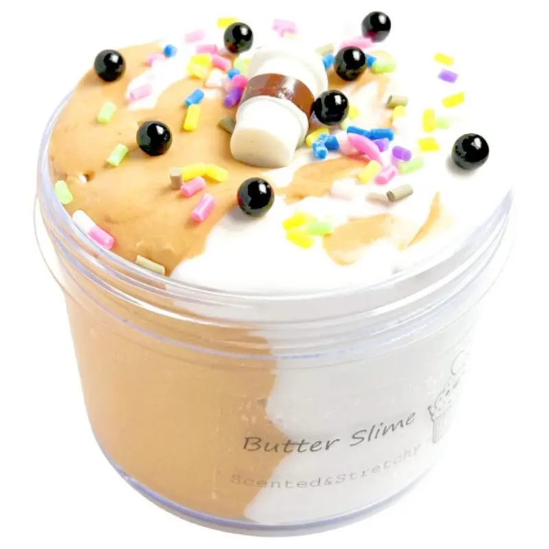【SHARIFAN】  60ml Slime cotton mud color mud dual color mud light clay DIY toy mud Non stick hand decompression toy crystal clay
