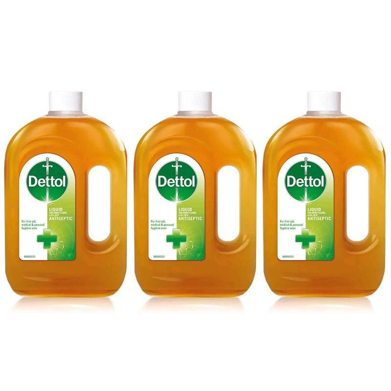 Dettol Antiseptic Liquid 750ml x3 Household 1