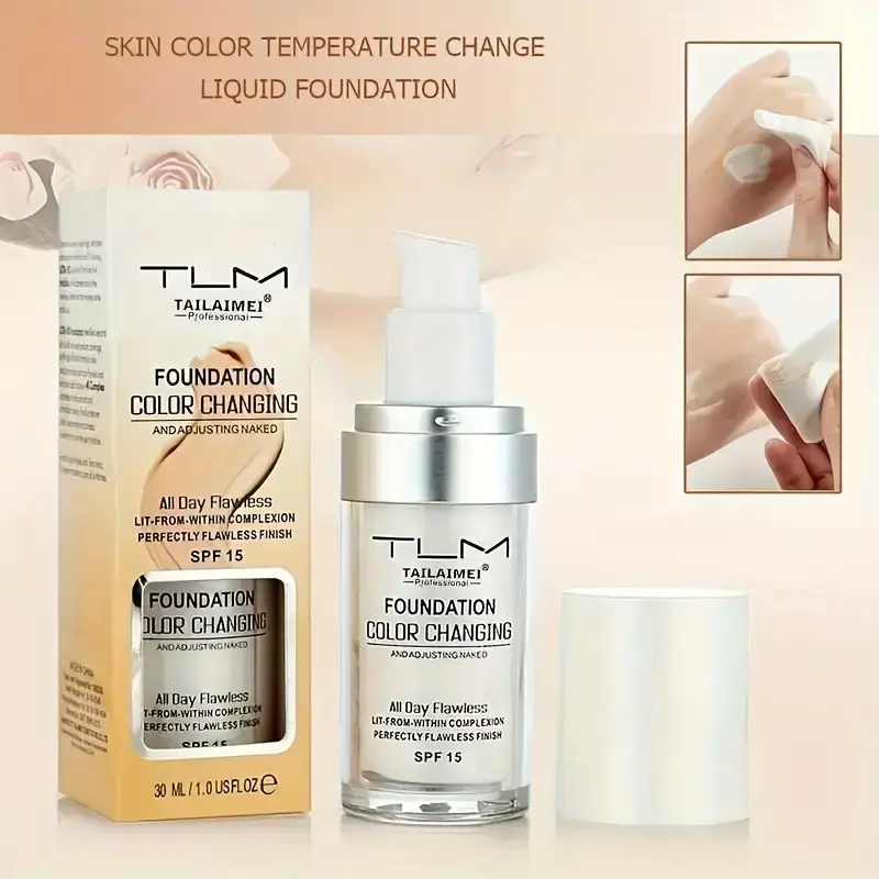 Magic Flawless Colour Color Changing Foundation TLM Makeup Change Skin Tone 30ml