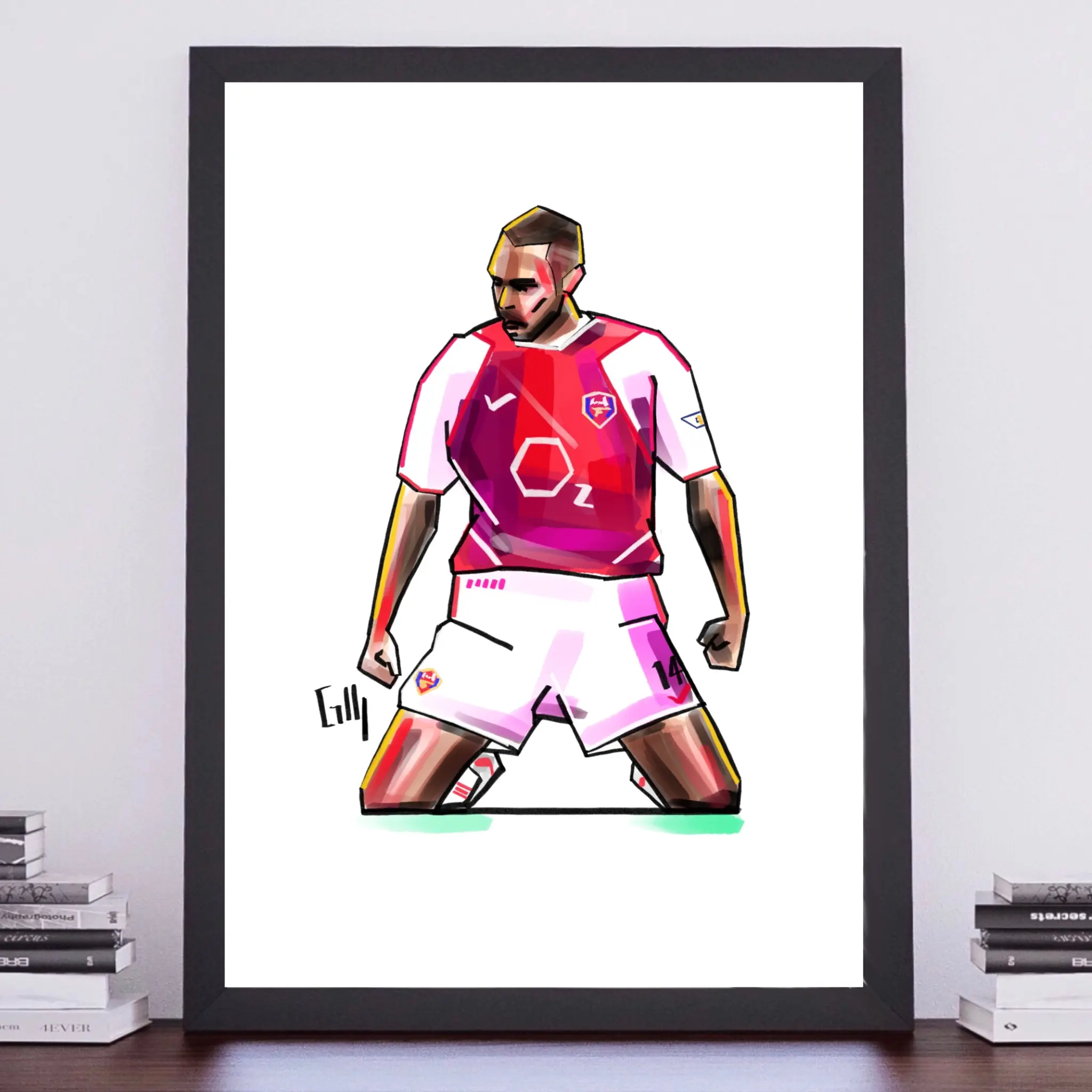 A4 Art Print - Thierry Henry Knee Slide vs Spurs