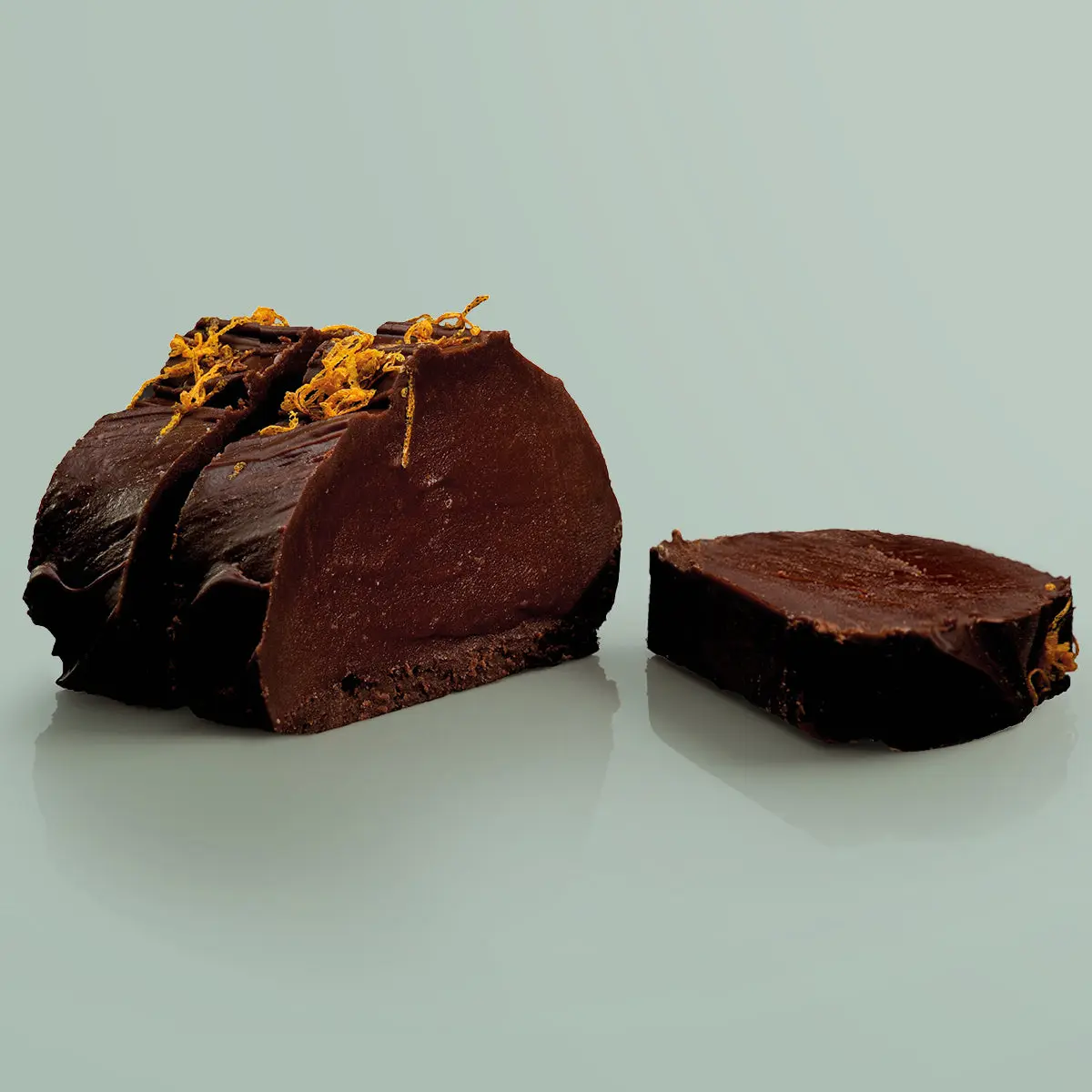 Chocolate & Orange Vegan Fudge - Single Slice