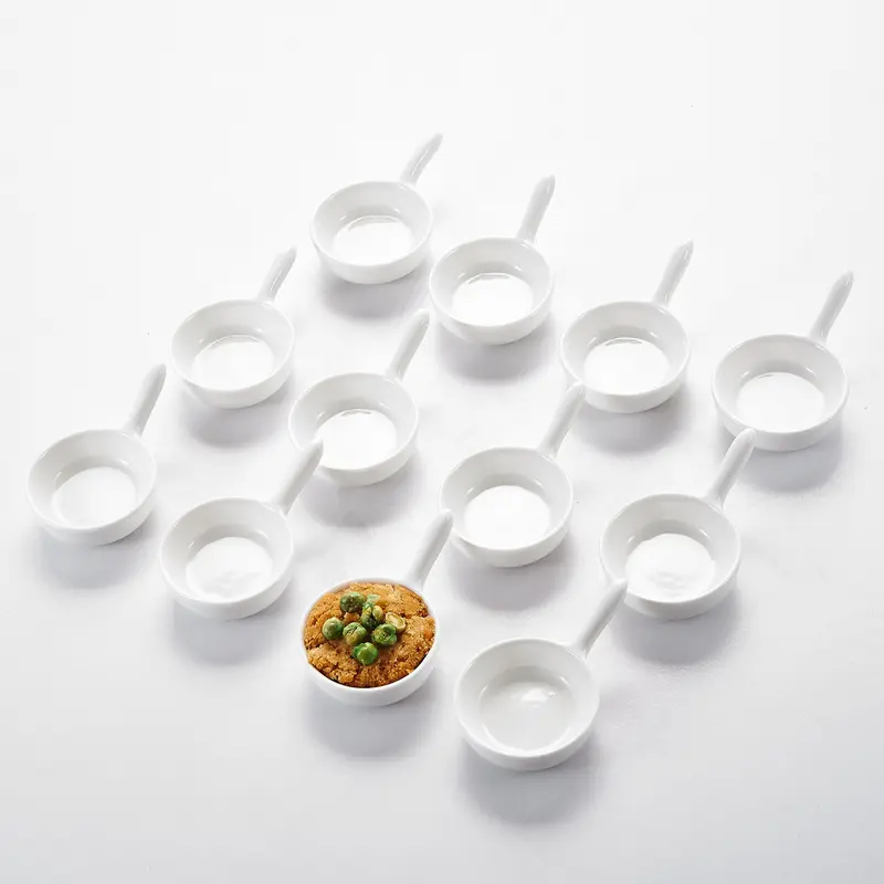 MINI Sauce Dish Dipping Bowls, 12 Pack Ceramic Dip Bowls Set, 10ML Soy Sauce Dish, White Dipping Bowls Bulk, Sauce Bowls For Ketchup, BBQ, Condiments, Appetizer 6