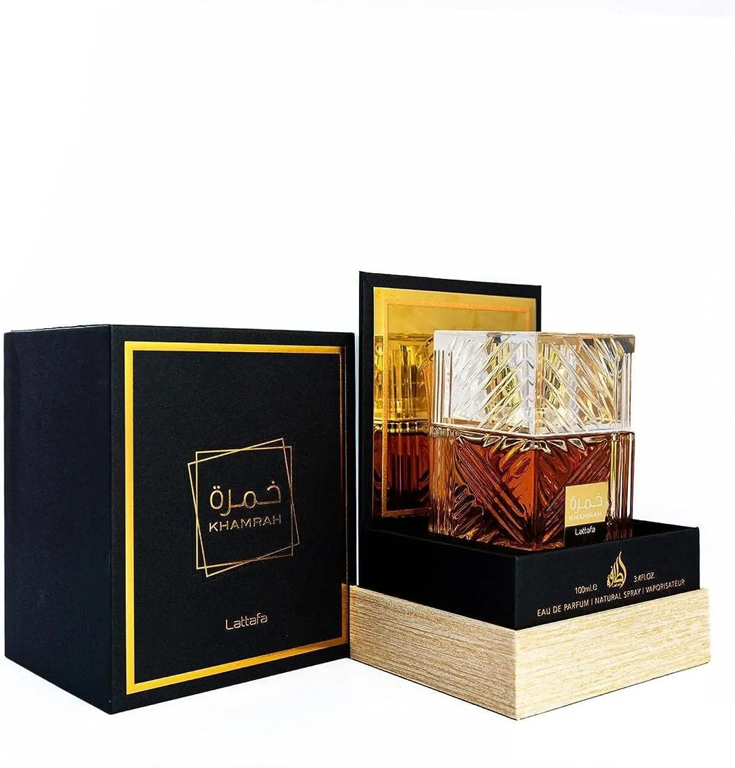 Lattafa Perfumes Khamrah EDP - Eau De Parfum 100ml (3.4 oz) Unisex Vanilla Sweet Warm Spicy Woody