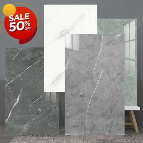 (Fast delivery in 1-3 days) 10x Marble Tiles Sticker Self-Adhesive Stick On Kitchen Home Wall Bathroom Decor Decorative Ornaments