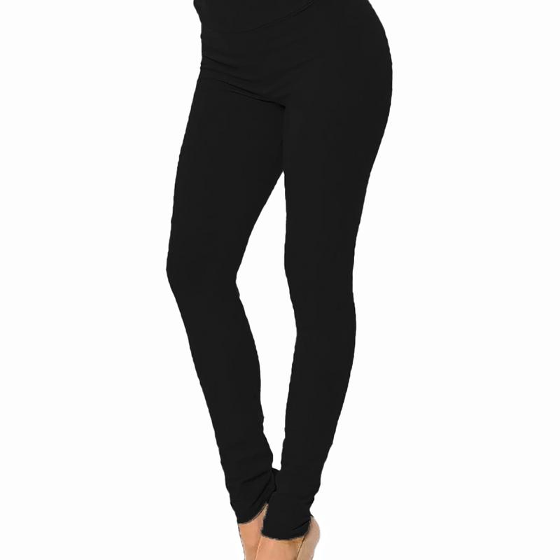 SEAMLESS HIGH WAISTED FULL LENGTH CONTROL SLIMMING LEGGINGS, BLACK, S - XXL WOMENS 2