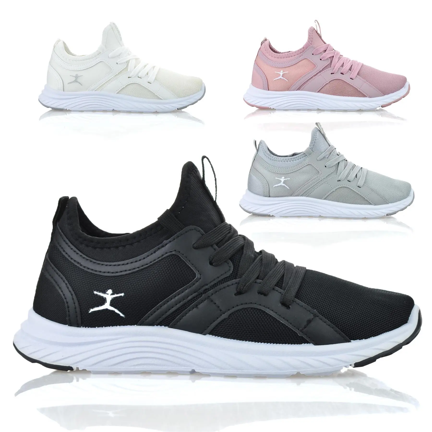 Ladies Womens Running Walking Gym Workout Memory Foam Casual Trainers Shoes Size