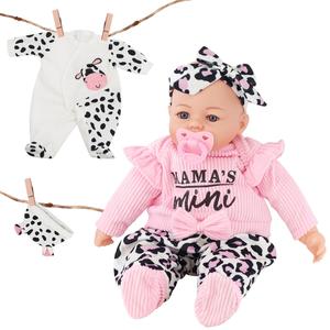BiBi Doll "Mini Moo" Lifelike Large Size 18" Soft Body Baby Girl Doll & Extra Pink Outfit With Dummy and Sounds Boys Girl Toy Gift Doll for Ages 18 Months +