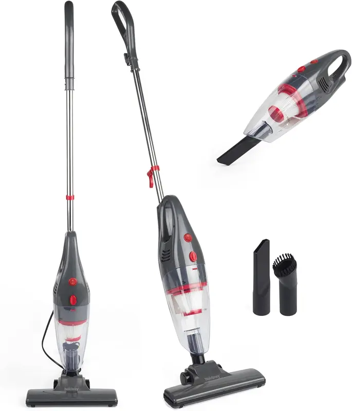 GRY 2-in-1 Upright Stick Vacuum Cleaner, Corded Handheld Vacuum for Pet Hair, Lightweight Car Vacuum, Stairs/Upholstery, 600W - Usb, Winter Gift 0