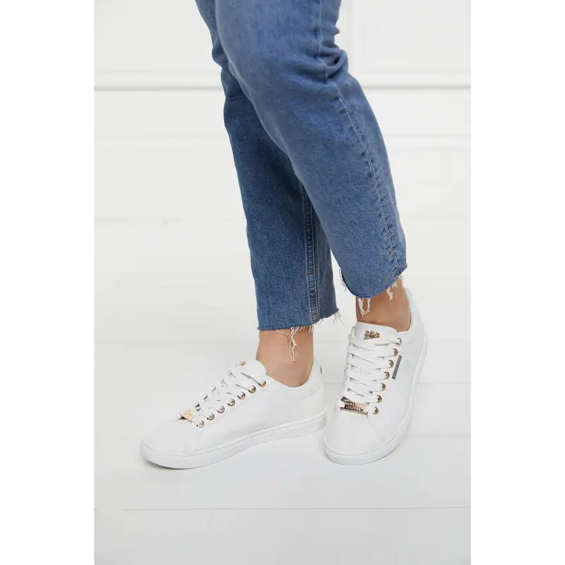 Holland Cooper Chelsea Court Ladies Trainer in White 0