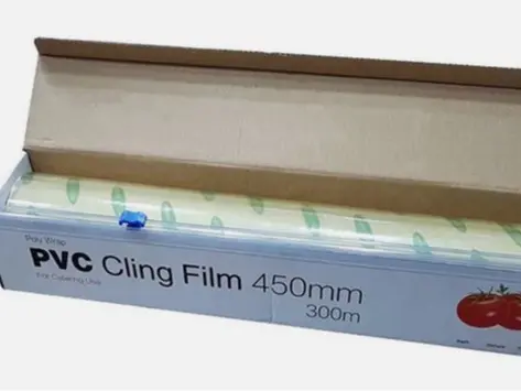 Kitchen Roll Catering Cling Film Food Baking Wrapping 450mm x 300m Cutter 2
