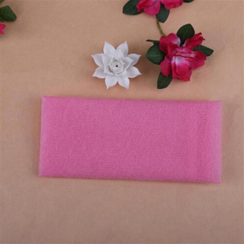 Product Introduction of Body Washing Clean Exfoliate Puff Body Nylon Wash Cloth Bath Towel Mesh Scrub Bodys Treatment Bath Shower Products Solid Color 15