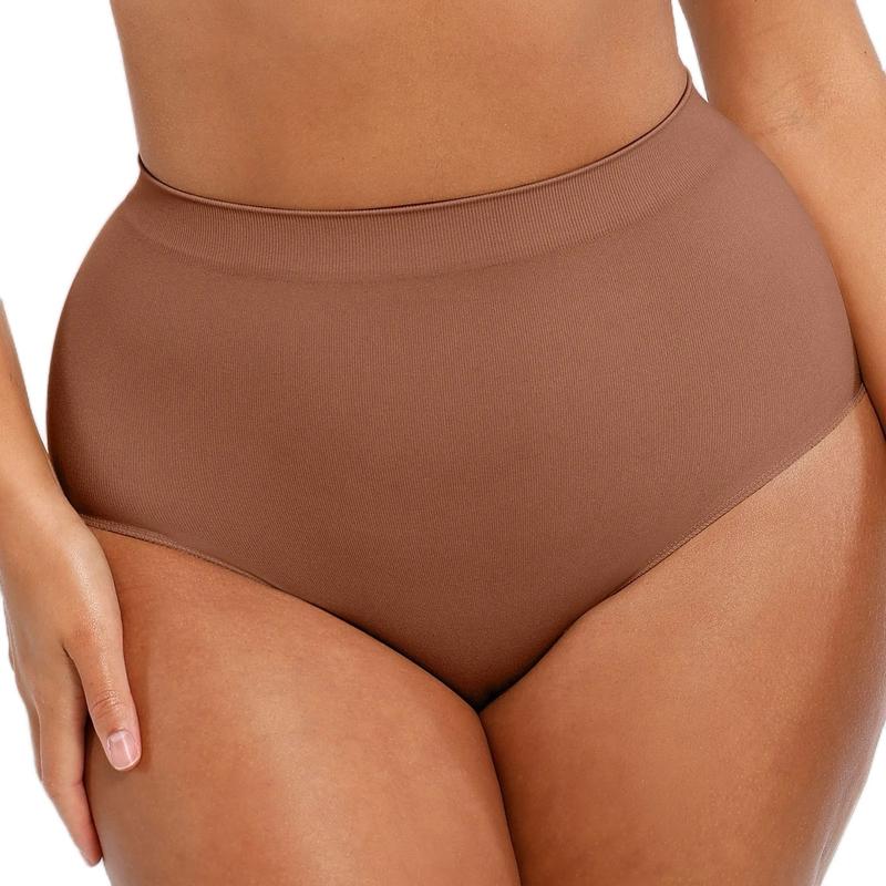 Tummy Control Pant Women's Seamless Shaper Full Panties with 3D Effect - Shapewear - Womenswear Compression Panty Comfort Sexy Basic Comfortable Nylon lingerie Elastic Soft Smooth Everyday Knitting Light Yarn 3