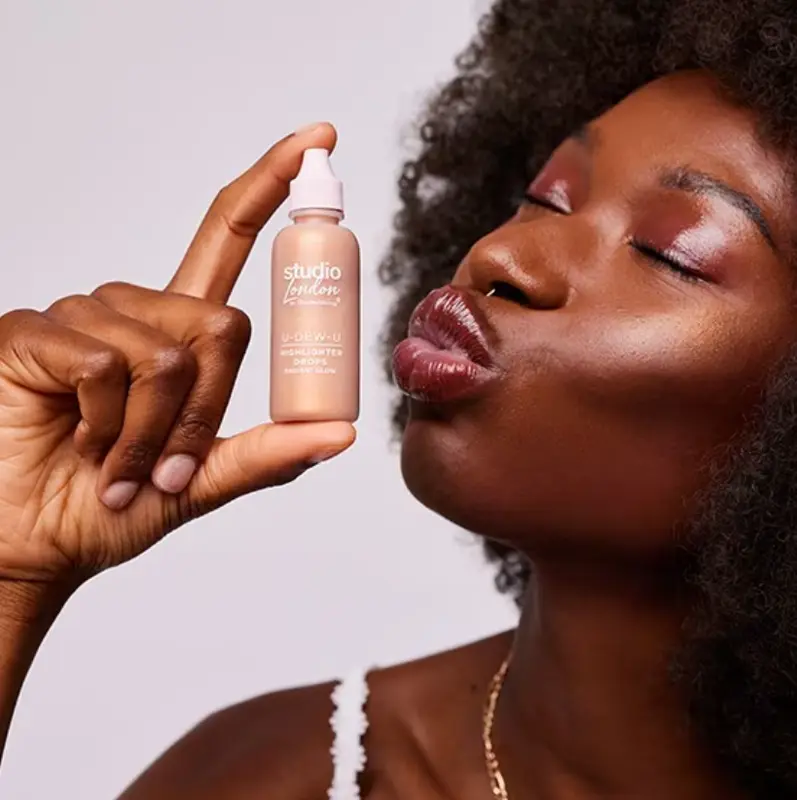 Studio London U DEW U Liquid Highlighter Glow Up - Bronzer Makeup 4