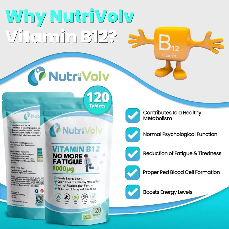 Vitamin B12 1000mcg - Pure Methylcobalamin - High Strength Vegan Supplement - Supports Immunity, Reduces Tiredness, Improves Energy - 120 Vegan Tablets - 4 Month Supply 2