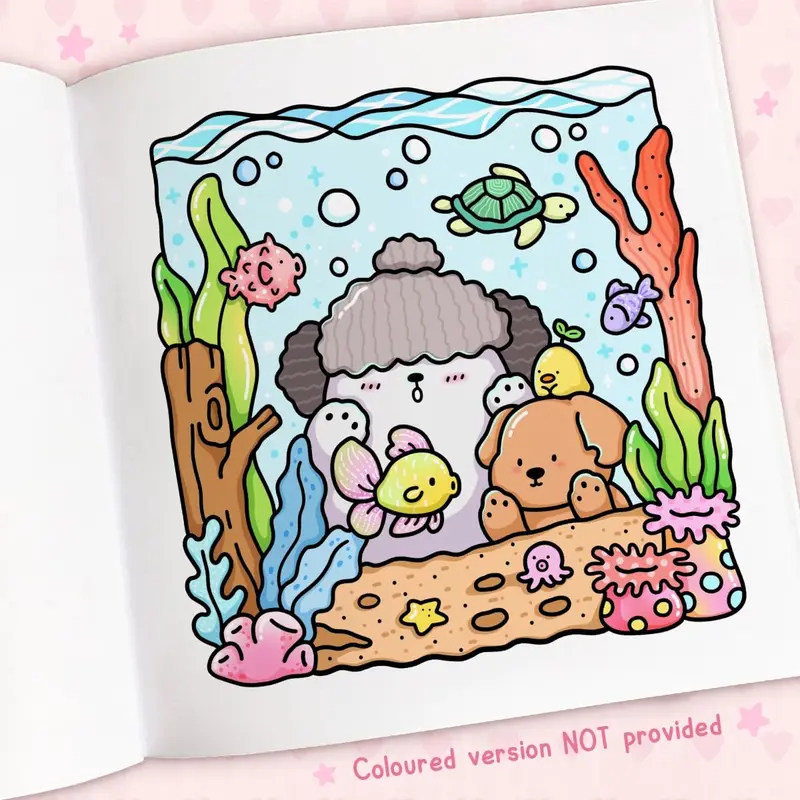 Cozy Cuties: A Cute and Comfy Colouring Book for All Ages 1