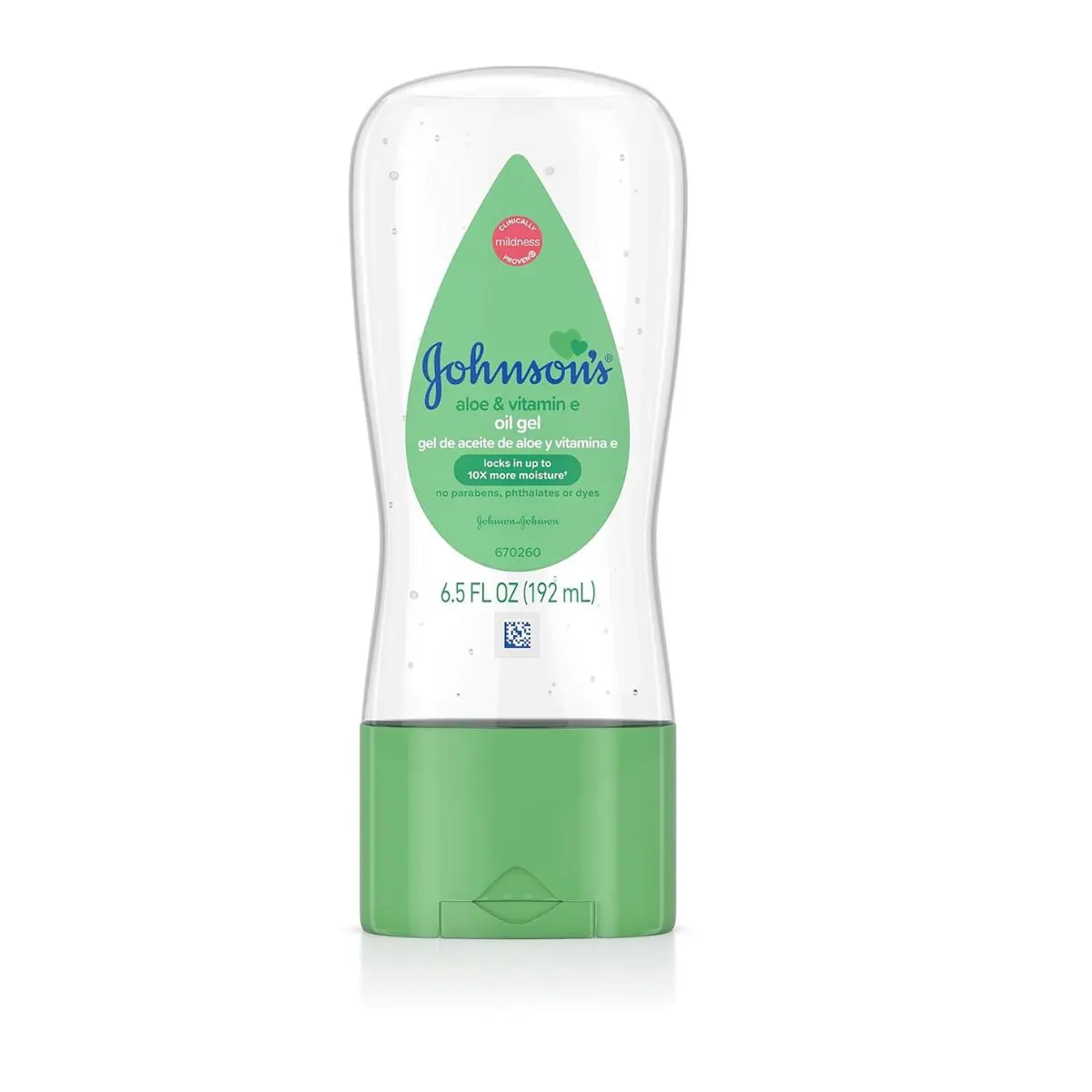 Johnson & Johnson 003296 Baby Gel Oil with Aloe & Vitamin E, 6.5 Ounces