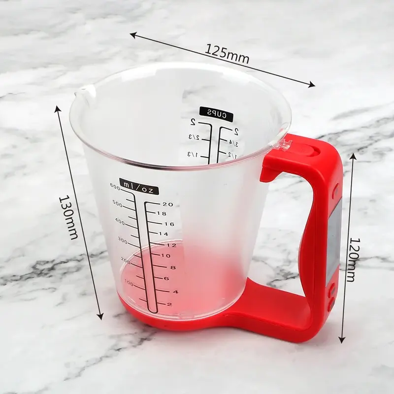 Digital Electronic Kitchen Measuring Scale Jug 5