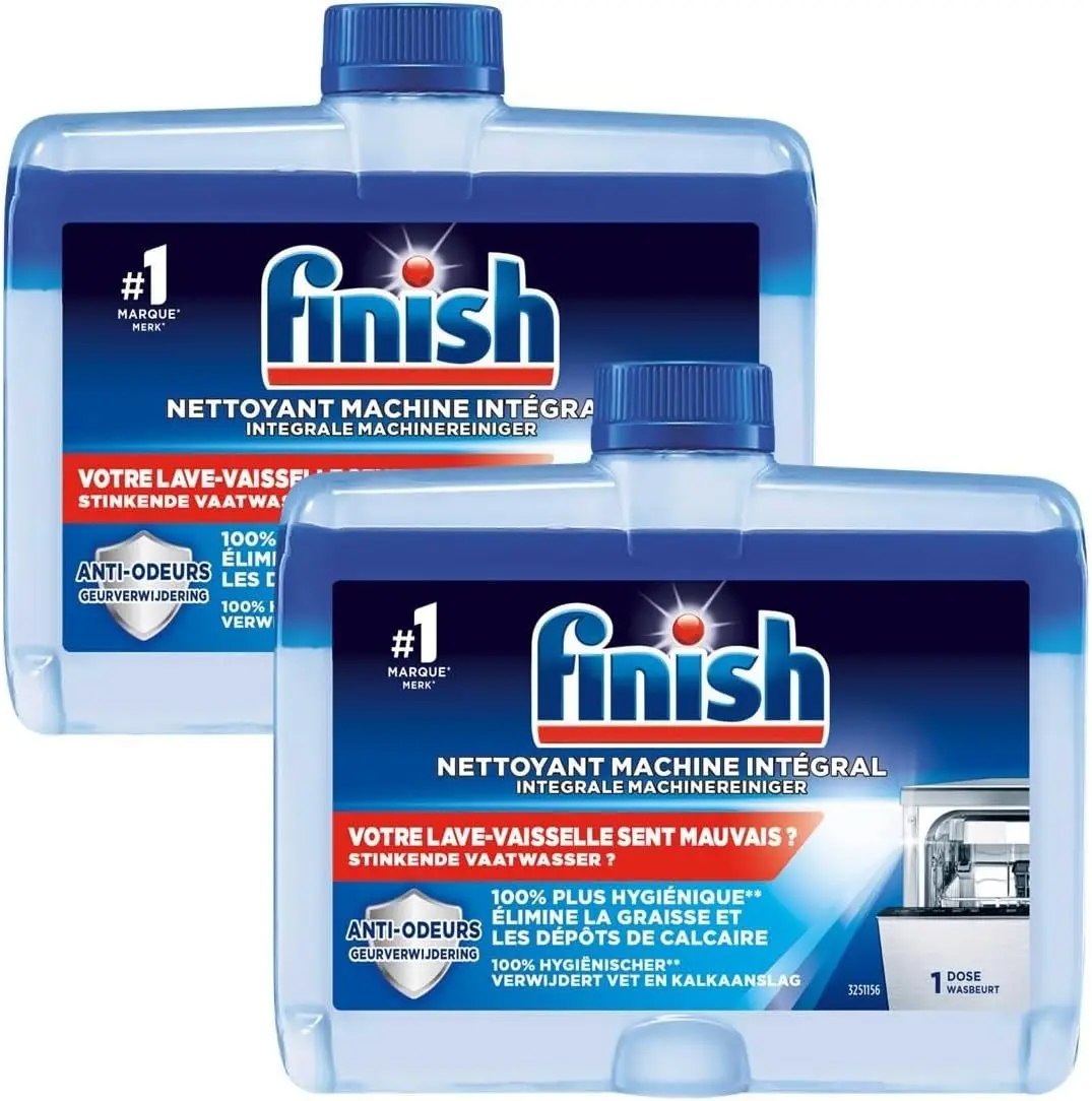 Original Dishwasher Machine Cleaner - 2 Washes (250ml x 2) - Deep Cleans and Helps to Prolong Life of Your Dishwasher - Household