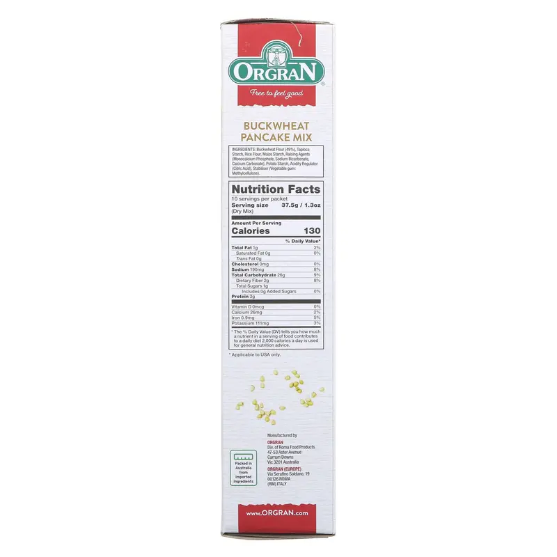 Orgran | Buckwheat Pancake Mix | 375g 2