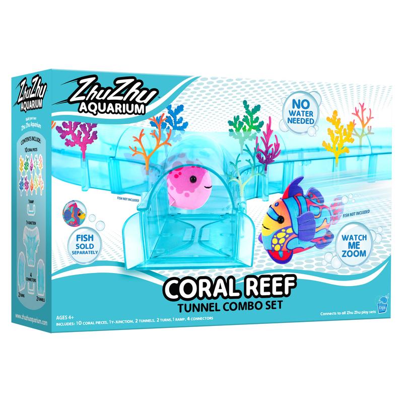 Zhu Zhu Pets | Zhu Zhu Aquarium Coral Reef Tunnel Playset (fish NOT included)  | Electronic Pets | Ages 4+ 0