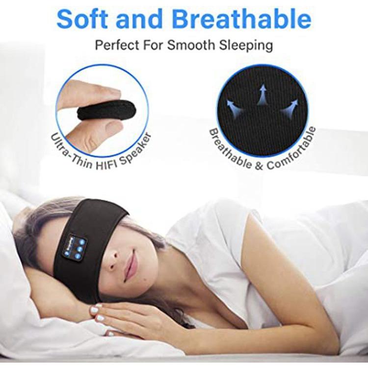 UK Wireless Bluetooth Headband Sleeping Eye Mask Headphones Headset Music Sports 2