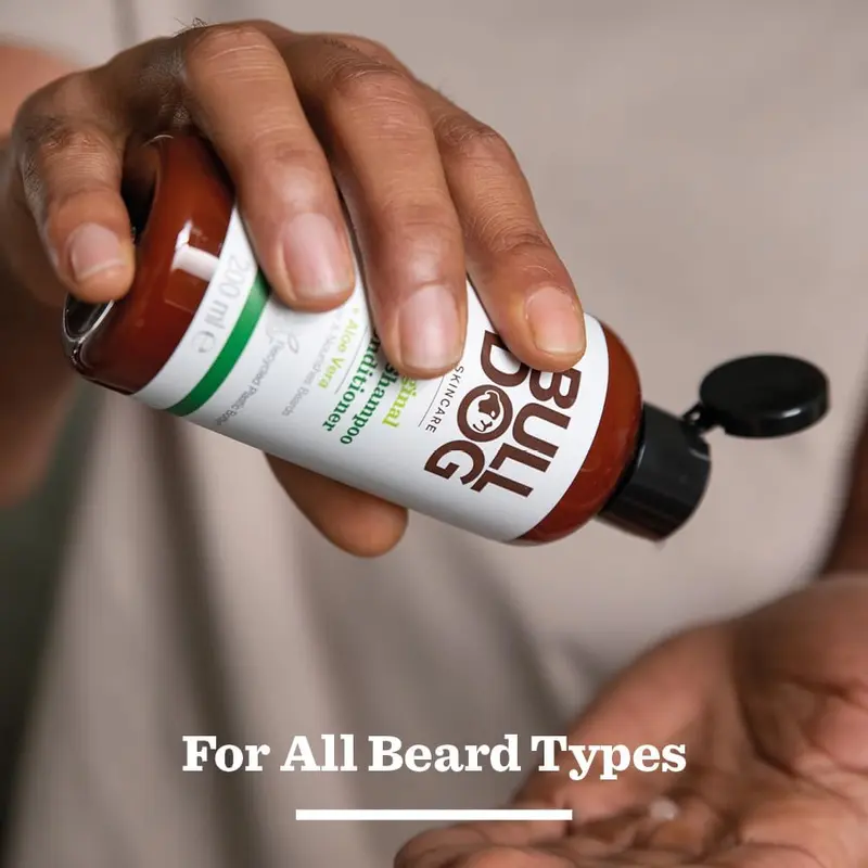 Bulldog Skincare Original Beard Shampoo & Conditioner 200ml - Beard Cleansing & Conditioning - For All Beard Types Haircare Aloe 3