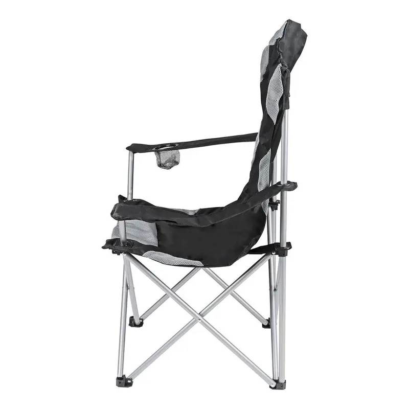Folding Camping Deluxe Chairs Heavy Duty Luxury Padded with Cup Holder High Back 7