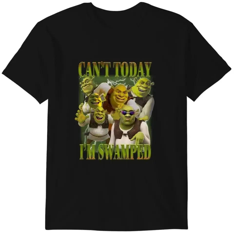 Teemonkey1990 Can't Today I'm Swamped Shirt, Shrek shirt, Disney Fiona Princess Shirt, Shrek and Fiona Shirt, Sassy Shrek Shirt, Funny Shrek Tee Gildan Heavy Cotton