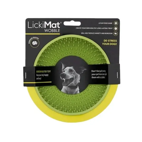 LickiMat Wobble - Green or Orange, Boredom Buster, Stress Relief for Dogs