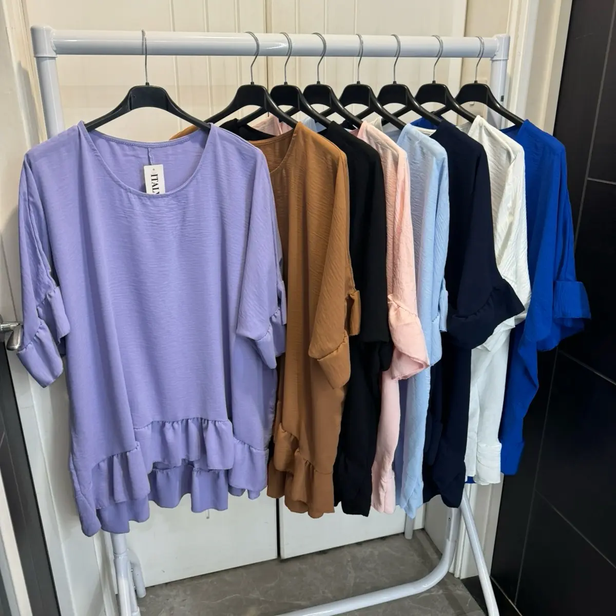 Plus size frill top