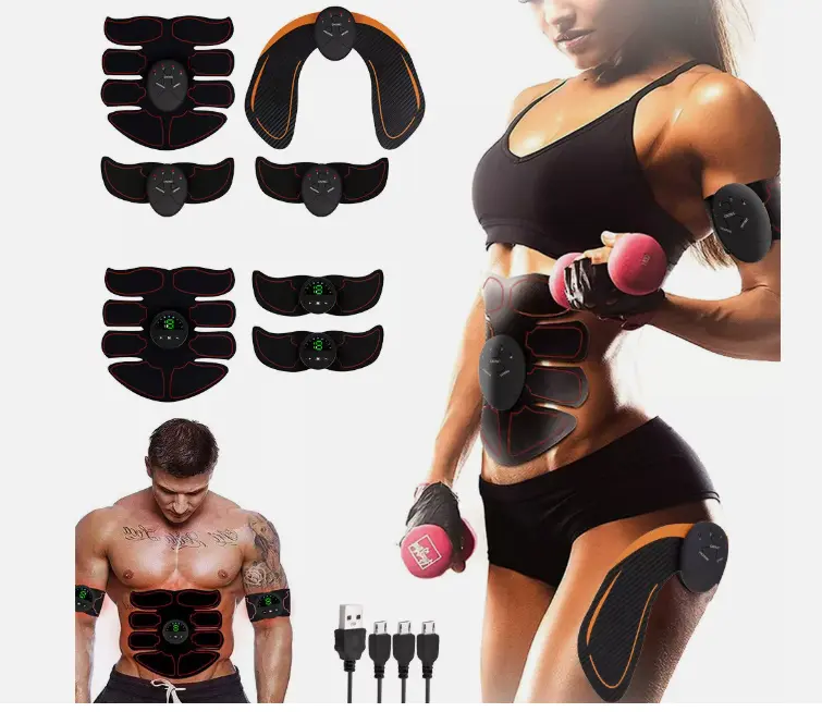 3/4x EMS Abdominal Muscle Toning Trainer ABS Stimulator Toner Fitness Exerciser