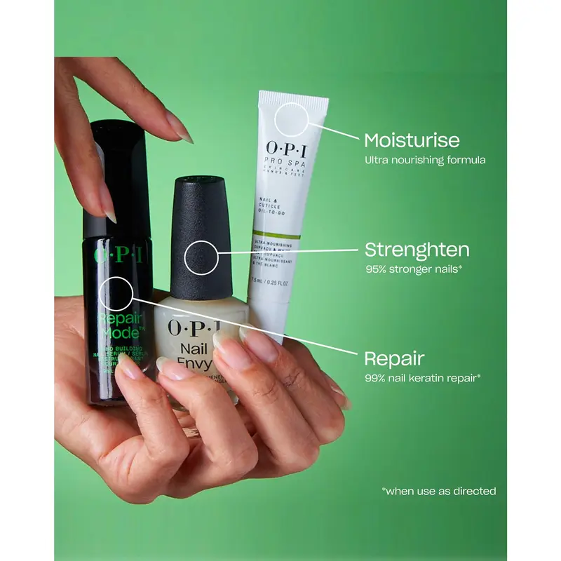 OPI Repair Mode Bond Building Nail Serum - With Patented Ulti-Plex Technology™ for 99% nail keratin repair and stronger, smoother nails 2