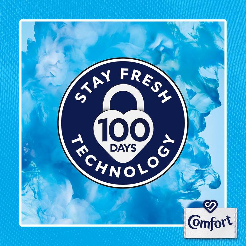 Comfort Blue Skies Fabric Conditioner with Stay Fresh technology for 100 days of freshness + fragrance* 160 washes (4.8 L) 5