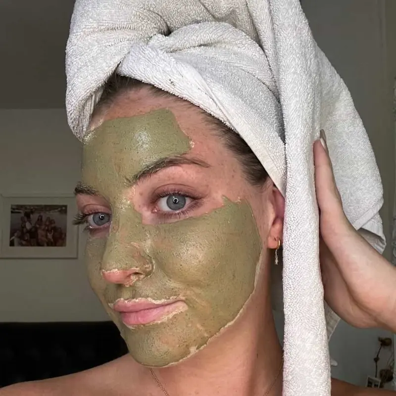PERL French Green Clay Mask & Calming Mask Oil Set - Deep Cleansing Solution for Smoother Skin Repair 2