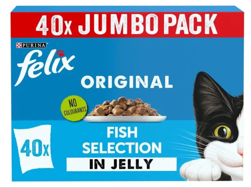 Fish Favourites in Jelly Wet Cat Food 40x85g 0