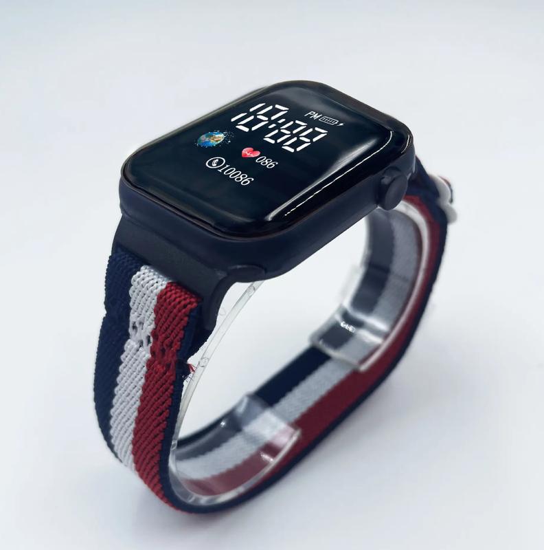 2024 OEM New Arrival Nylon Straps Elastic Band Sports Watch 1